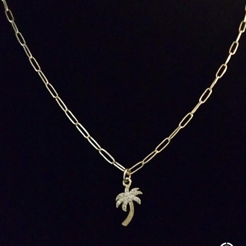 Anthropologie Palm Tree necklace.NWT